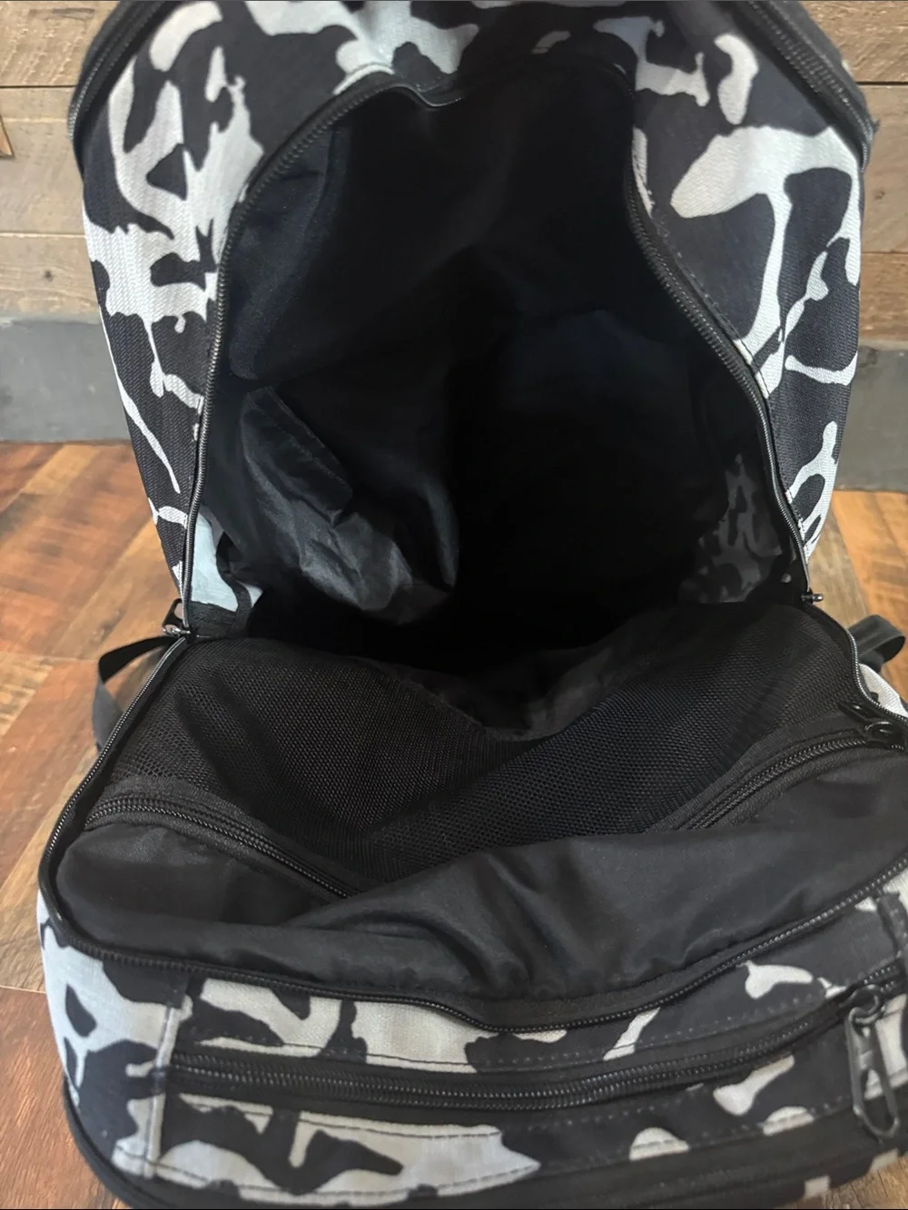 Nike Hayward Black Gray Camo Backpack Bookbag Laptop School Travel